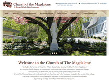 Tablet Screenshot of churchofthemagdalene.org